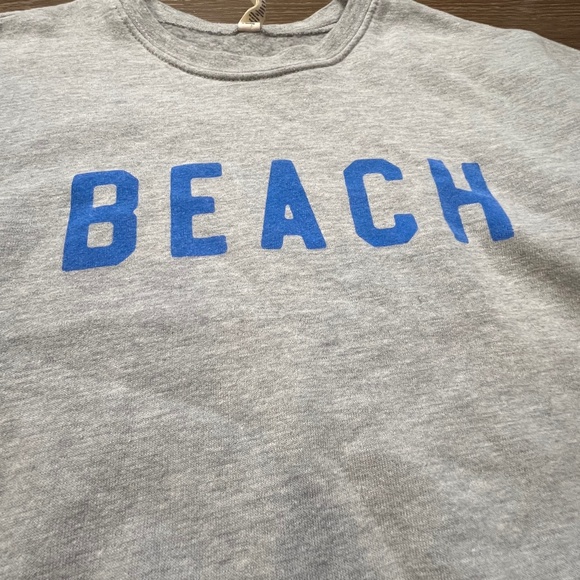 Oat Collective Beach Crewneck Sweatshirt, Gray, Casual, Sz Medium, Beach life - Picture 2 of 12